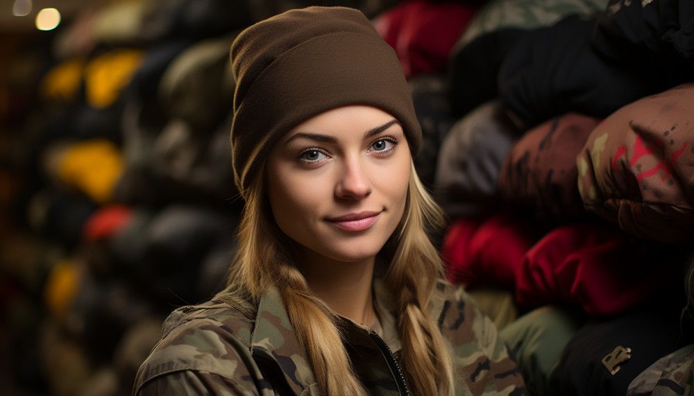 Einige Arten von Baskenmützen für das Militär